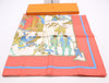 HERMES Silk Carré 90 "LE TEMPS des MARIONNETTES" Marionette Time Pattern Red White Boxed Other Accessories