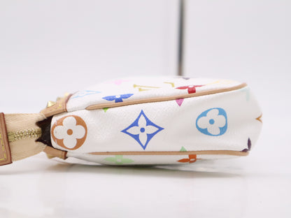 LOUIS VUITTON M92649 Multicolor Pochette Accessoires Blanc Pouch