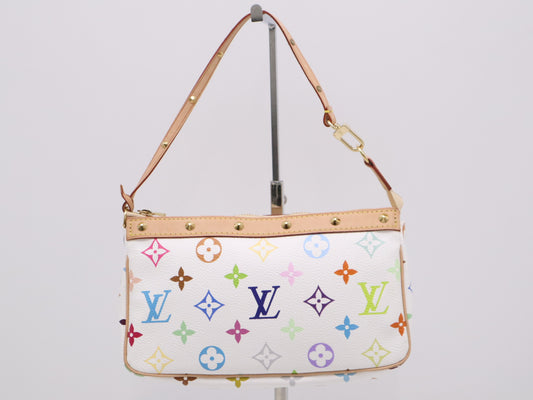 LOUIS VUITTON M92649 Multicolor Pochette Accessoires Blanc Pouch