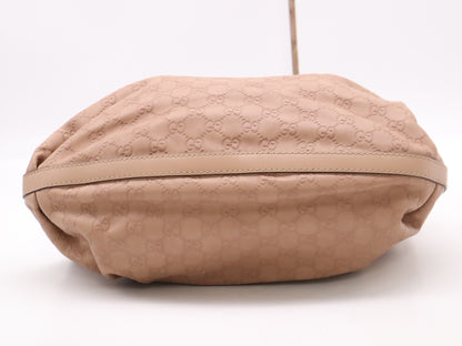 GUCCI 269953 Leather Guccissima Tote Bag Pink with GD Hardware