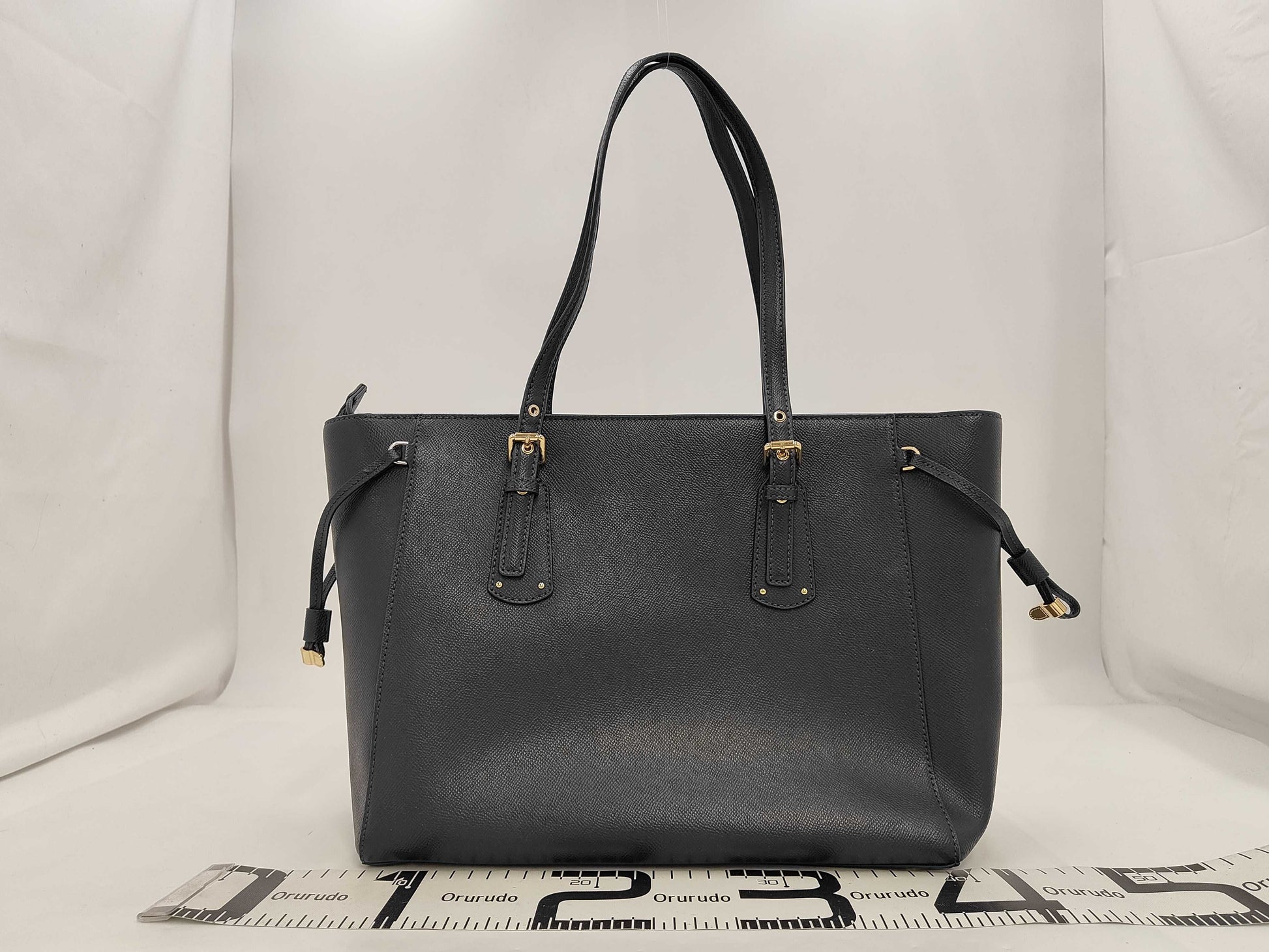 Michael Kors Leather Voyager Tote Bag, Navy Leather, with Dust Bag