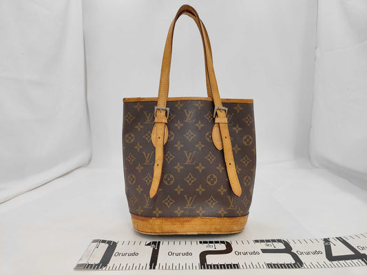 LOUIS VUITTON M42238 Monogram Bucket PM Tote Bag