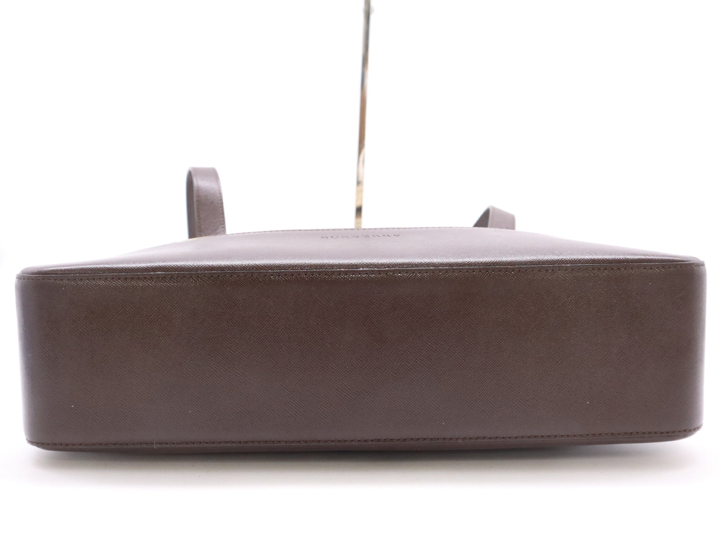 BURBERRY Nylon Canvas/Leather Nova Check Shoulder Bag in Beige and Dark Brown