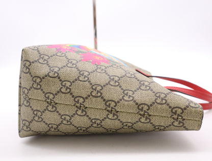 GUCCI 410812 PVC/Leather GG Supreme Children's Mini Handbag