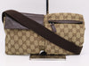 GUCCI 28566 Canvas GG Canvas Body Bag Beige Brown Waist Bag