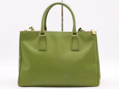 PRADA Saffiano Galleria Small 2-Way Handbag with Shoulder Strap and Cloche