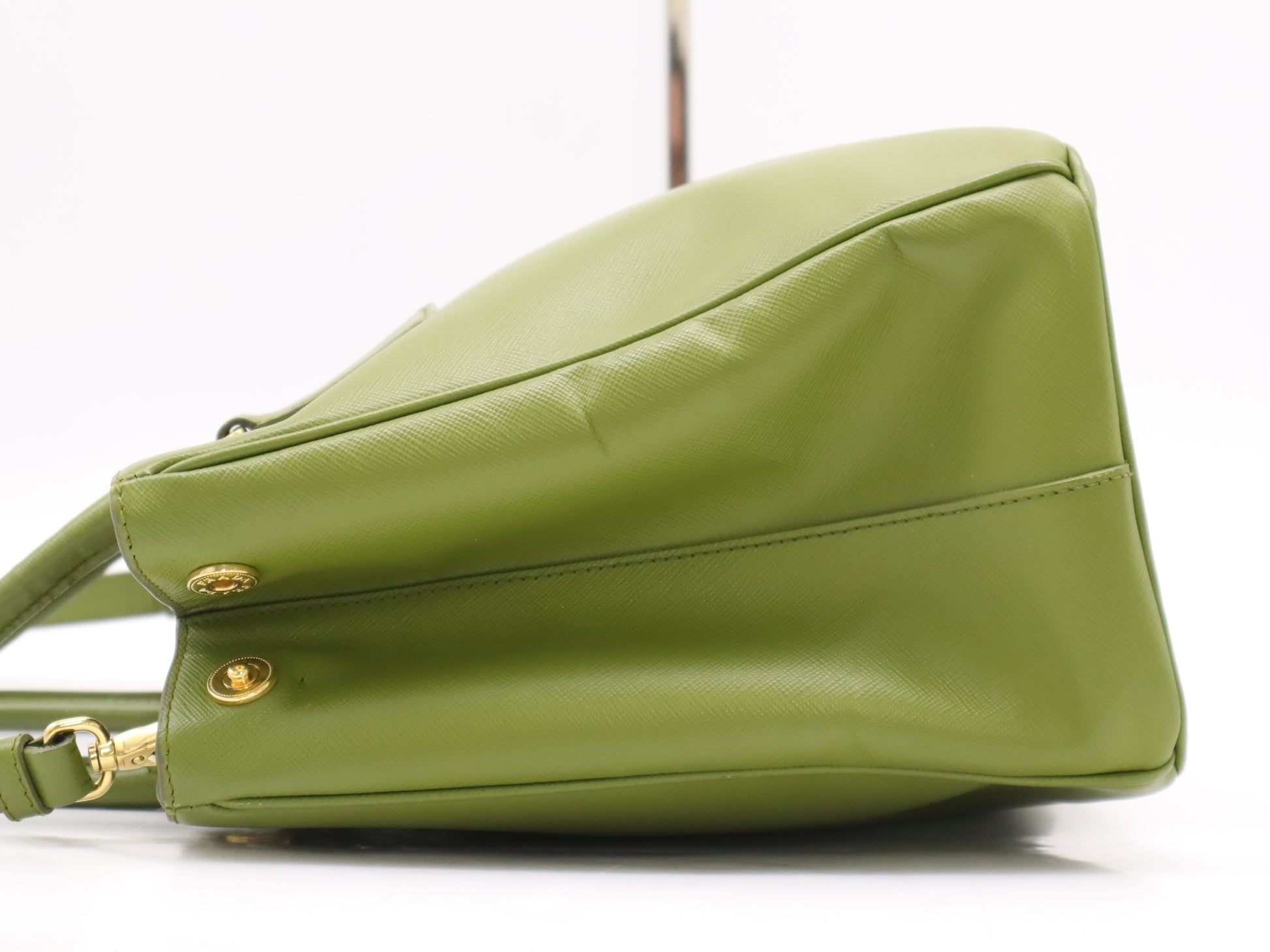 PRADA Saffiano Galleria Small 2-Way Handbag with Shoulder Strap and Cloche