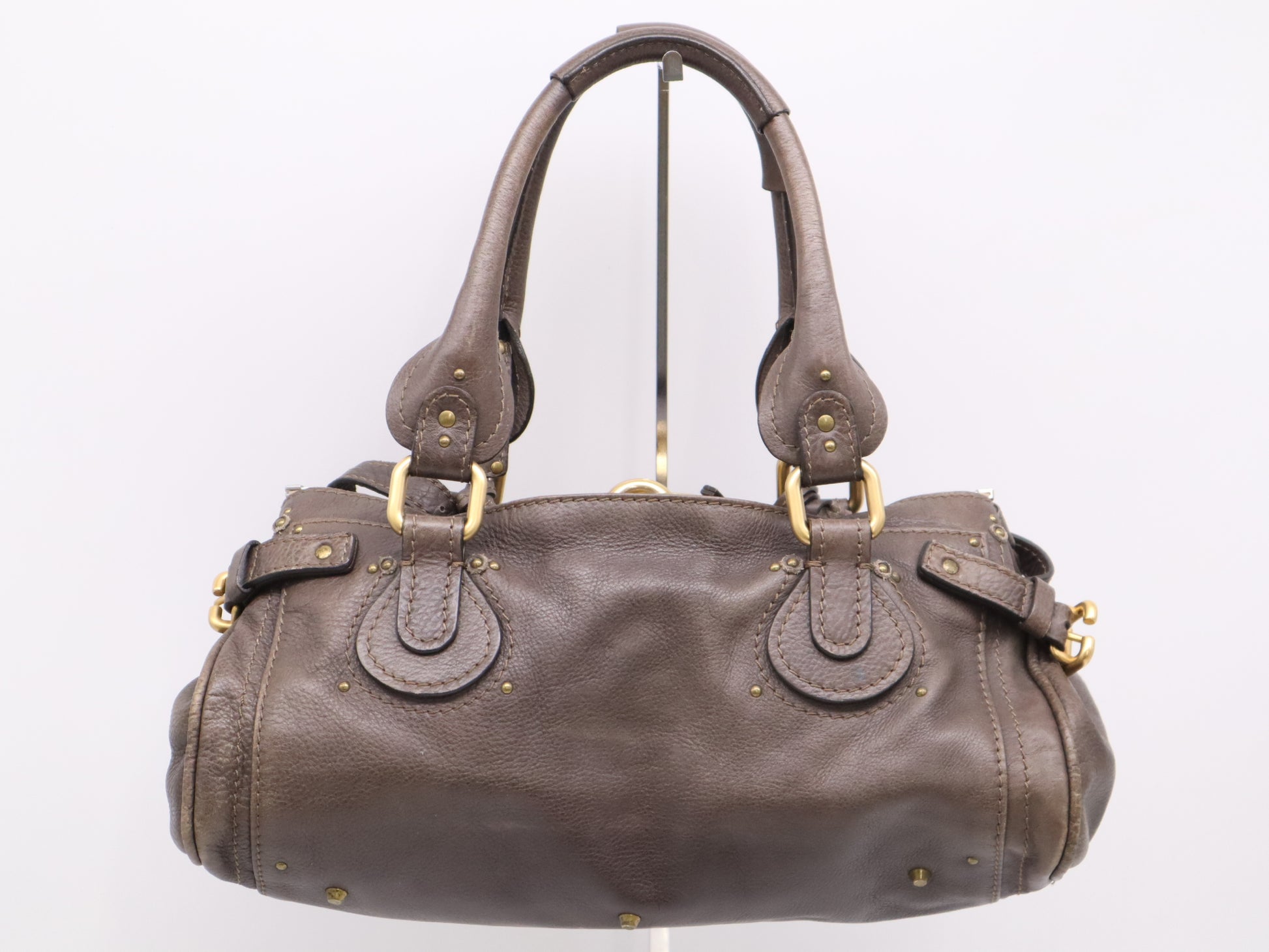 Chloe Leather Paddington Handbag, Brown, GD Hardware, Key Included