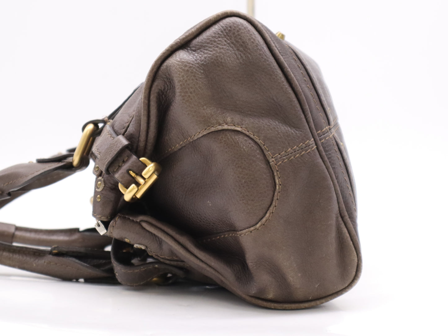 Chloe Leather Paddington Handbag, Brown, GD Hardware, Key Included