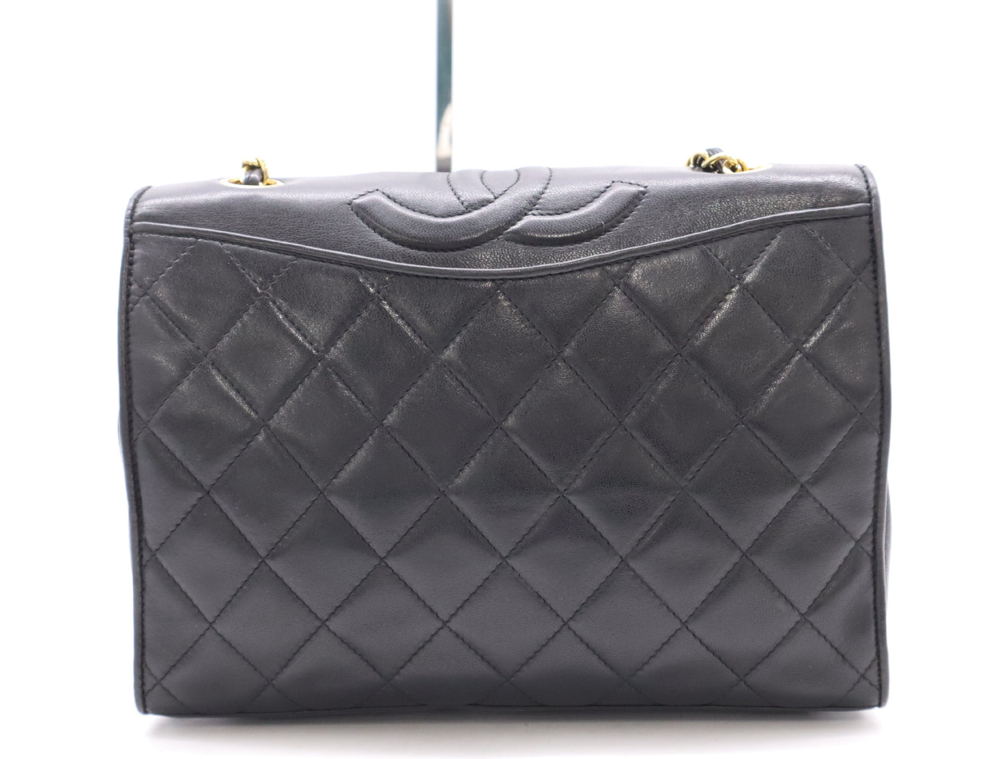 CHANEL Lambskin Matelasse 23 Coco Mark Chain Shoulder Bag with Black GD Hardware and Seal 1288275 Shoulder Bag