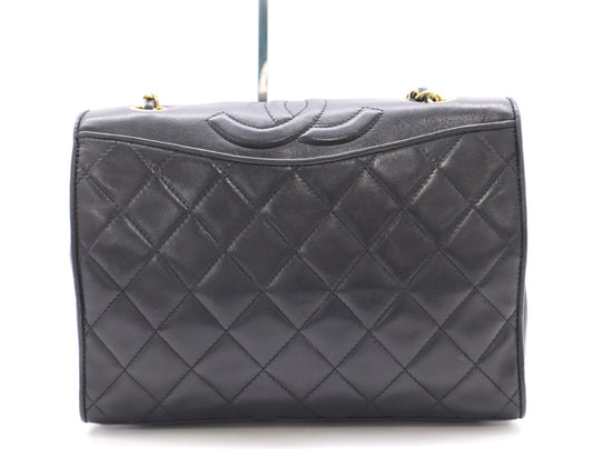 CHANEL Lambskin Matelasse 23 Coco Mark Chain Shoulder Bag with Black GD Hardware and Seal 1288275 Shoulder Bag