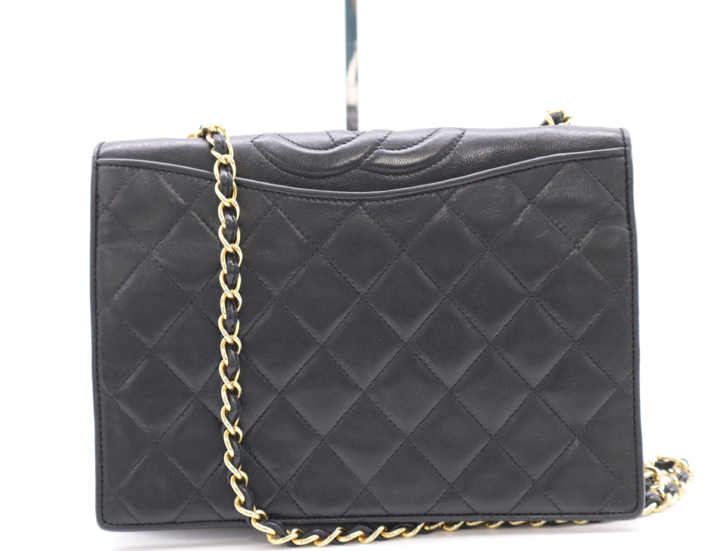 CHANEL Lambskin Matelasse 23 Coco Mark Chain Shoulder Bag with Black GD Hardware and Seal 1288275 Shoulder Bag