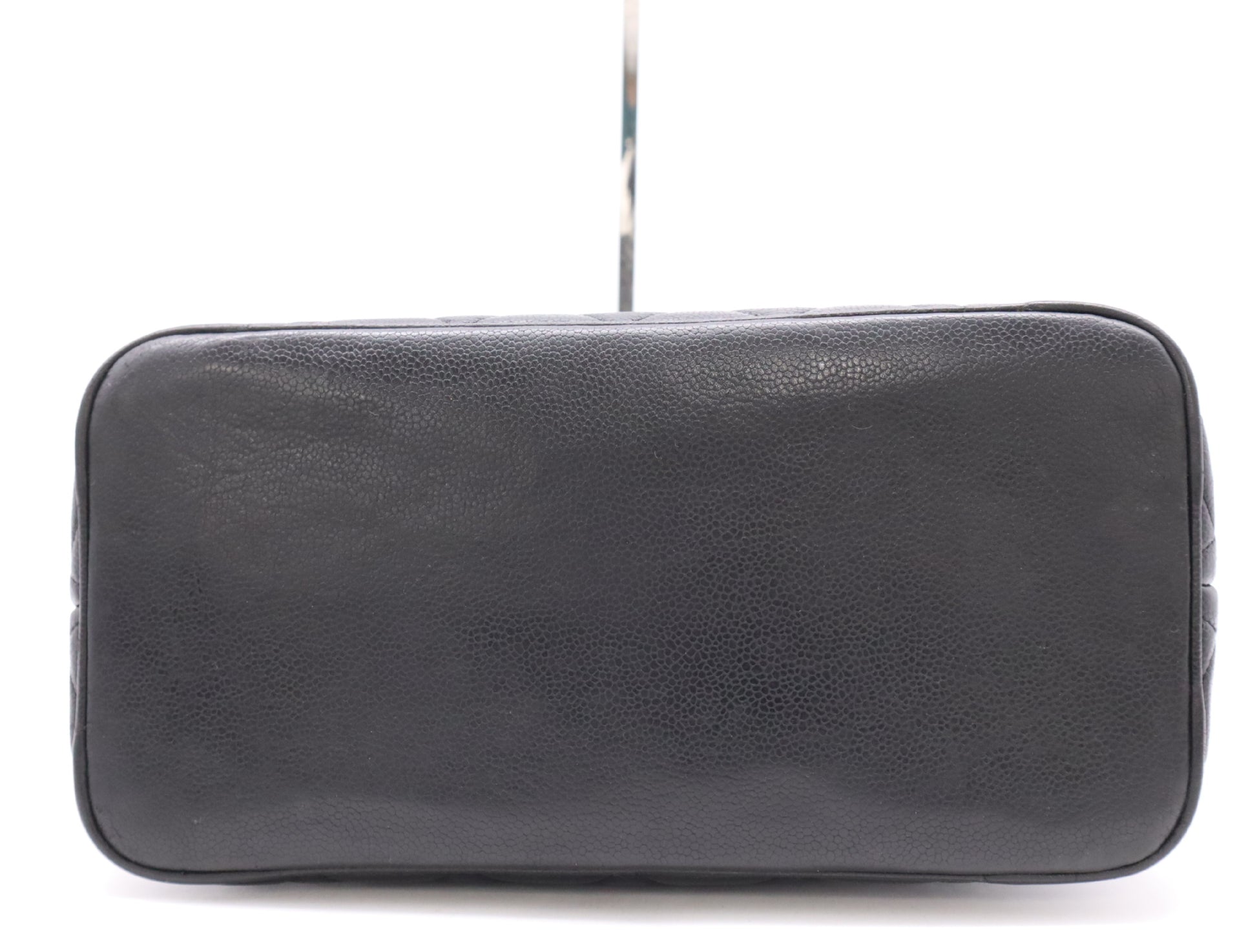 CHANEL Caviar Leather Reproduction Tote Bag with GD Hardware and Black Seal, 6384472