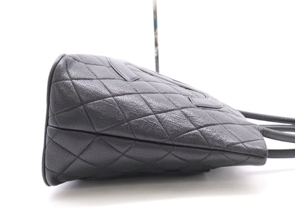 CHANEL Caviar Leather Reproduction Tote Bag with GD Hardware and Black Seal, 6384472