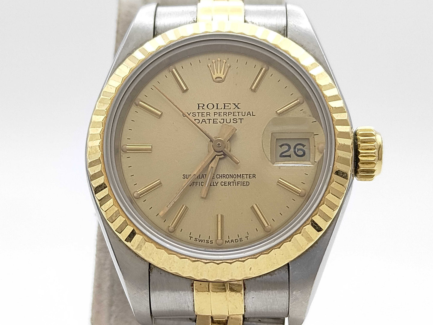 ROLEX 69173 9580358 Champagne Dial Jubilee Women's Watch