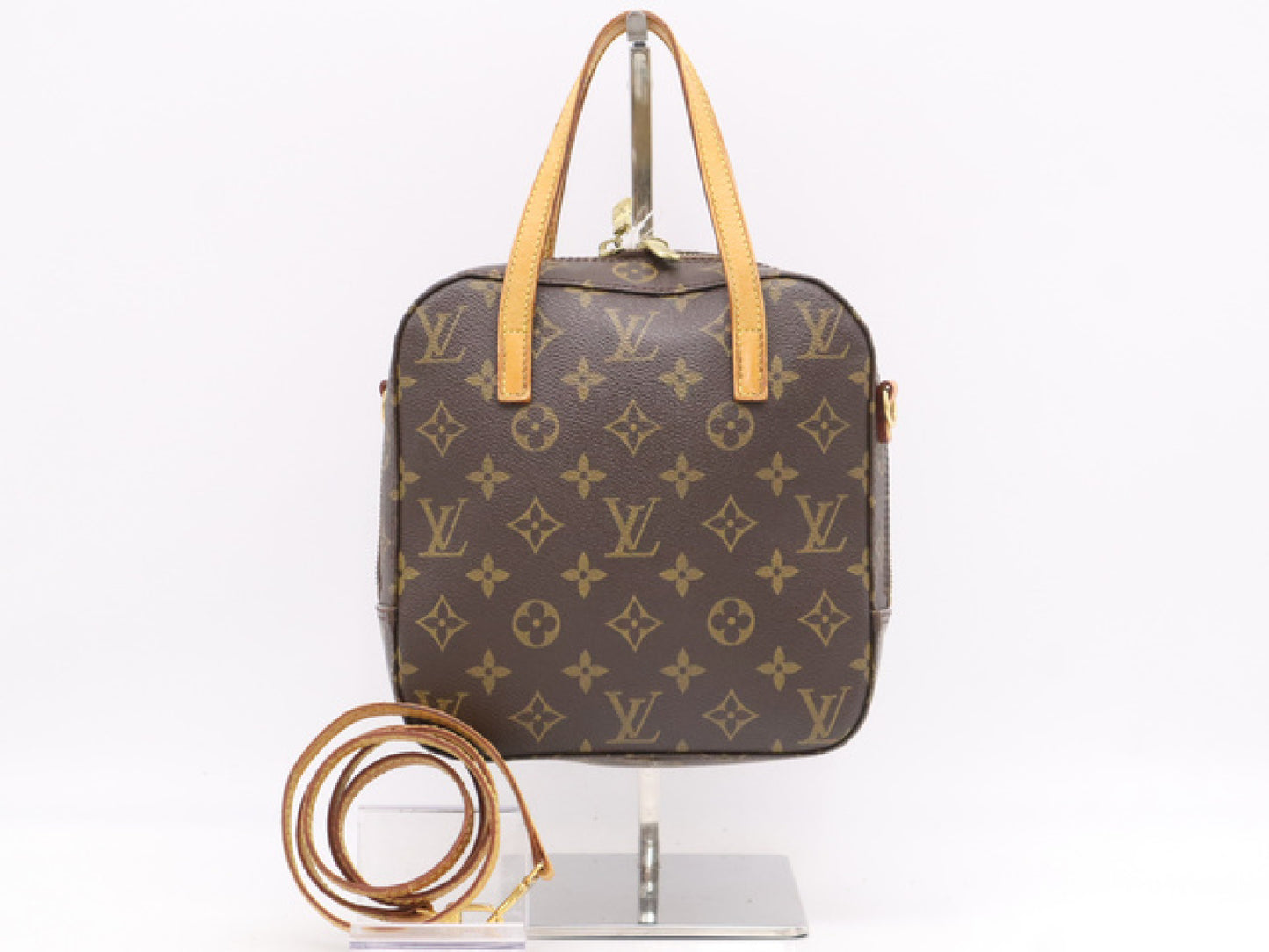 LOUIS VUITTON M47500 Monogram Spontini Handbag with Shoulder Strap