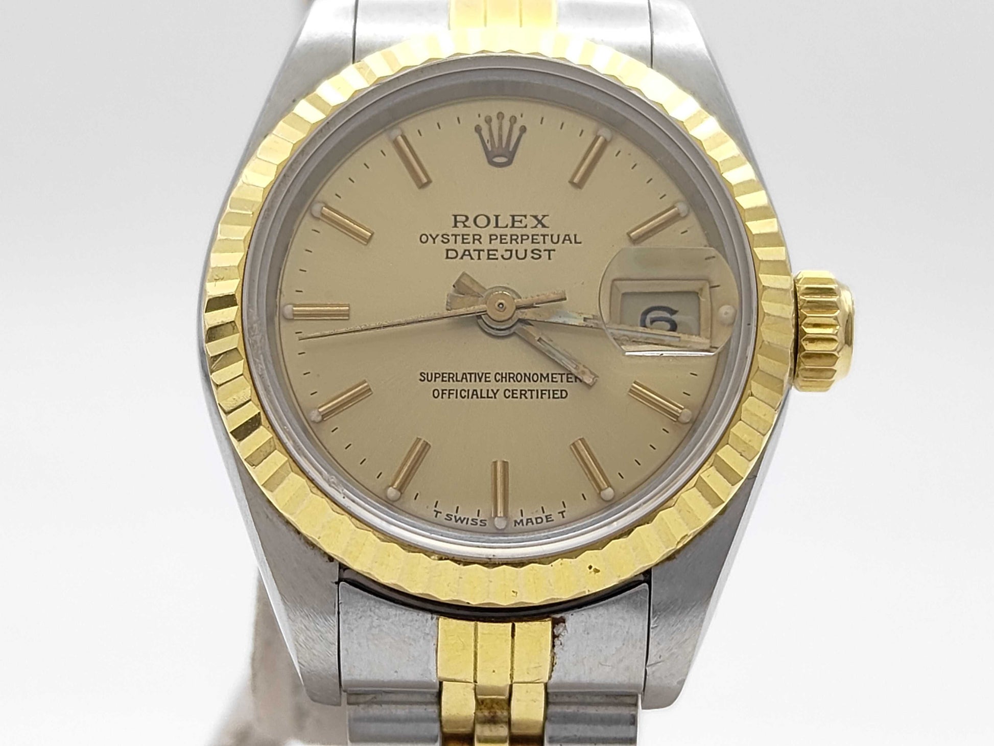 ROLEX 69173 9605488 Champagne Jubilee Women's Watch