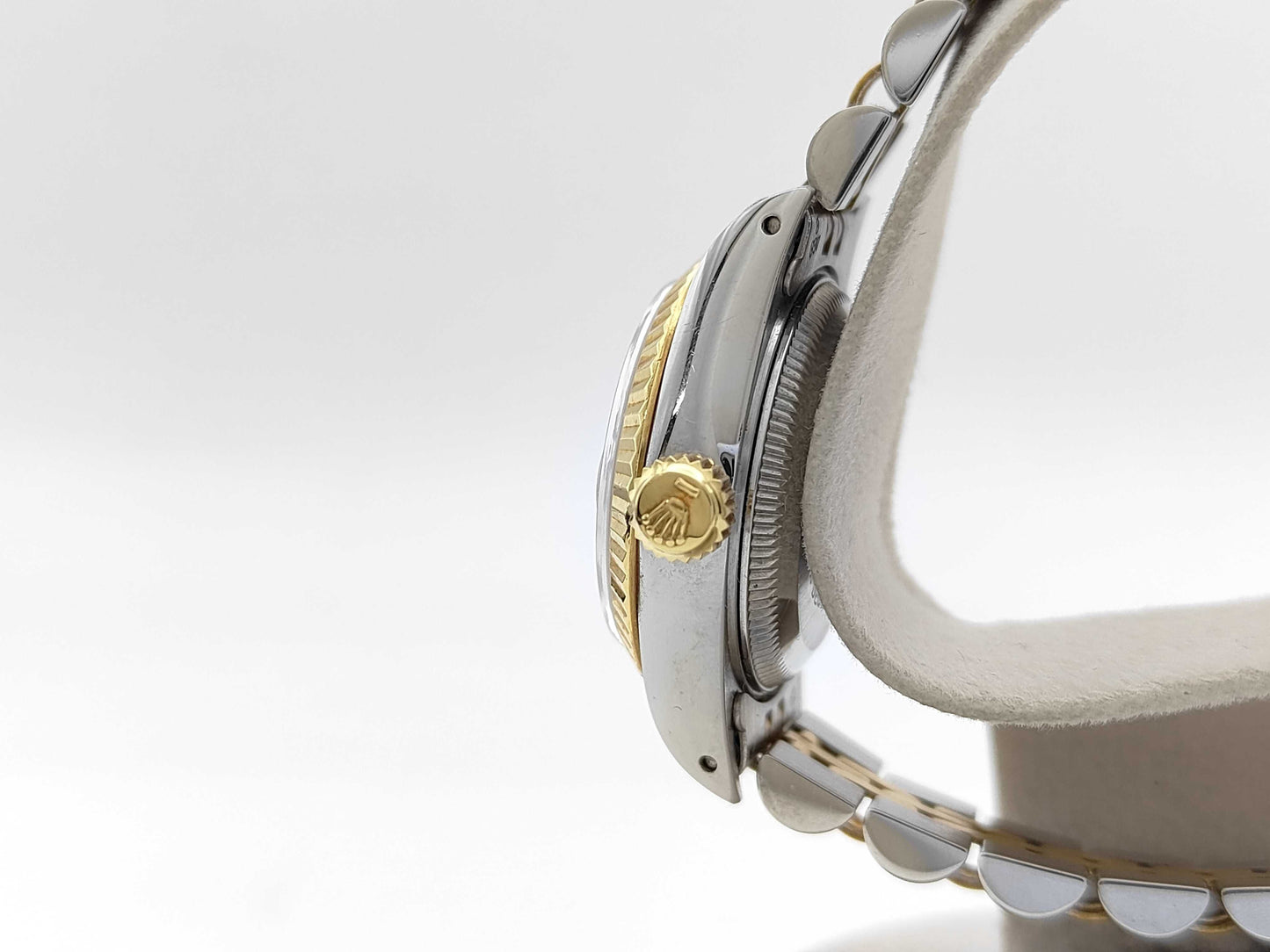 ROLEX 69173G R565295 Champagne Houndstooth Dial Jubilee Women's Watch