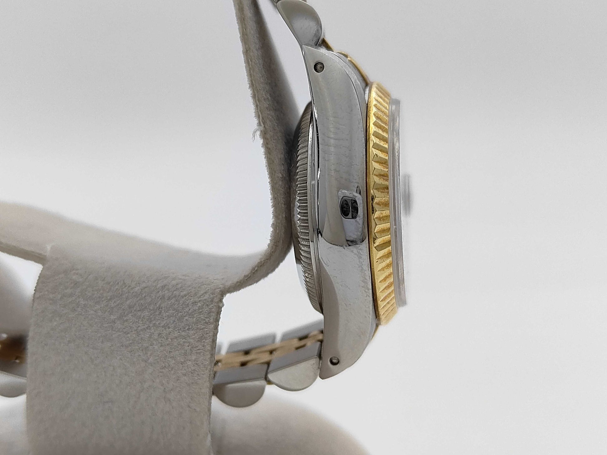 ROLEX 69173G R565295 Champagne Houndstooth Dial Jubilee Women's Watch