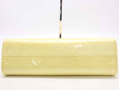 LOUIS VUITTON M91374 Vernis Roxbury Drive Pearl Handbag with Shoulder Strap