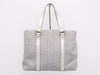 CELINE CE00/13 Canvas C Macadam Tote Bag Blue White Silver Handbag