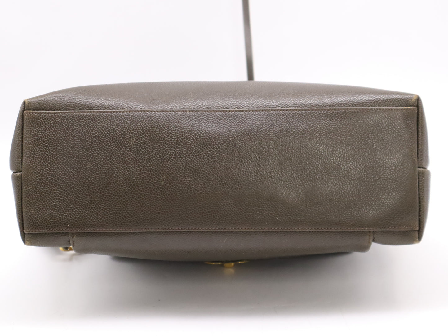 CHANEL Caviar Skin Matelasse Coco Mark Chain Shoulder Bag Brown GD Hardware Seal 3665173 Shoulder Bag