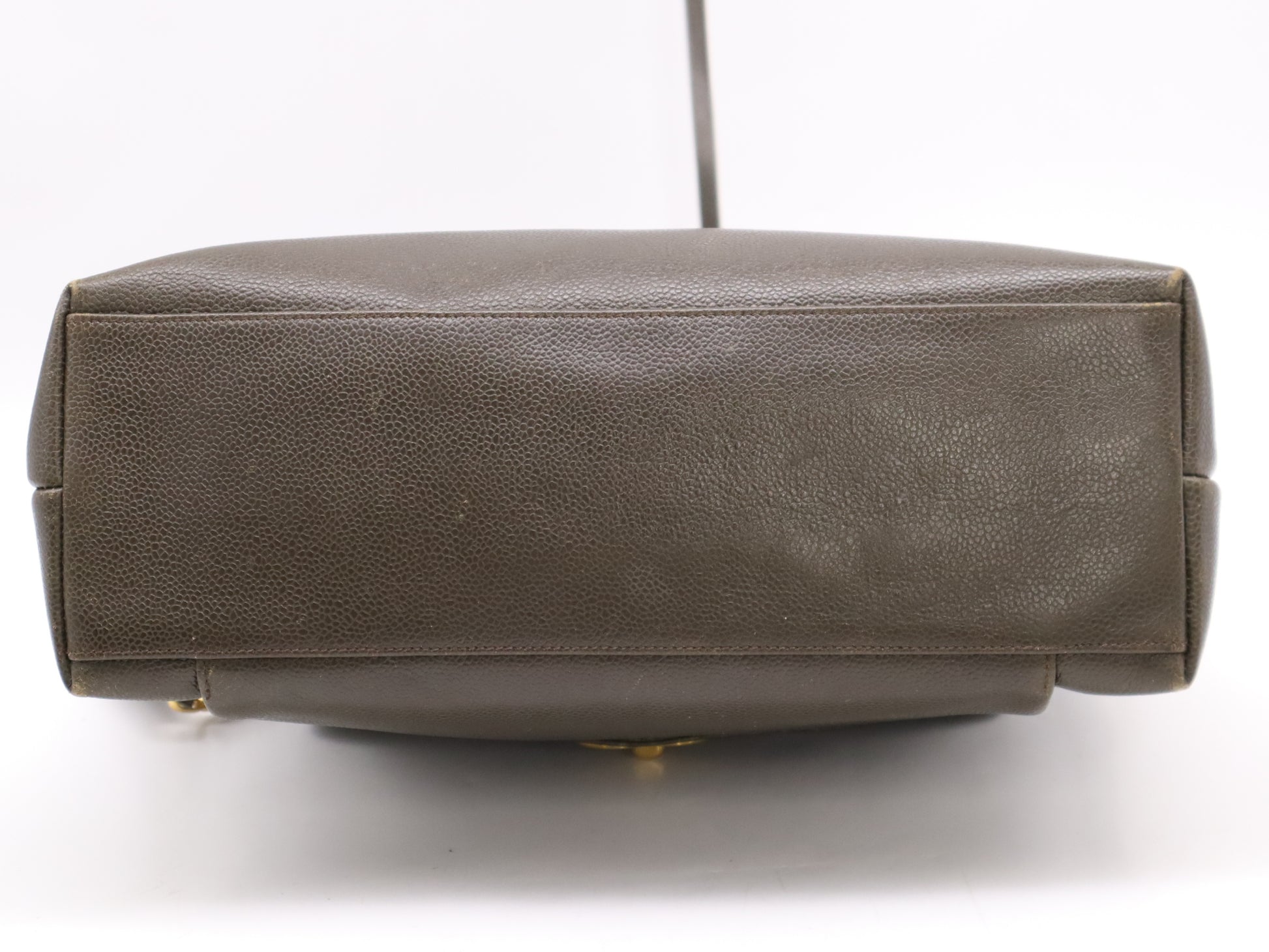 CHANEL Caviar Skin Matelasse Coco Mark Chain Shoulder Bag Brown GD Hardware Seal 3665173 Shoulder Bag