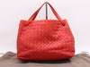 BOTTEGA VENETA Calfskin Intrecciato Tote Bag in Red with Dust Bag
