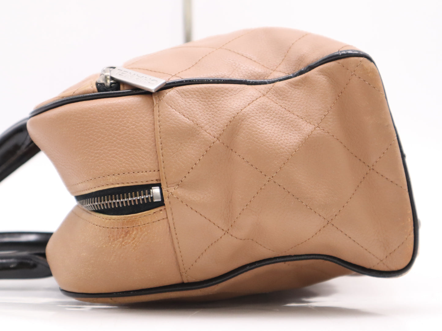 CHANEL Enamel and Leather Sport Line Matelasse Logo Handbag with Seal 6241173 Tote Bag