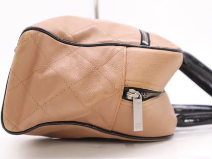 CHANEL Enamel and Leather Sport Line Matelasse Logo Handbag with Seal 6241173 Tote Bag