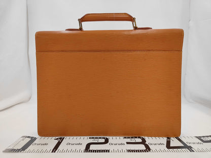 LOUIS VUITTON M54428 EpiServiette Conseiller Zipang Gold Business Bag