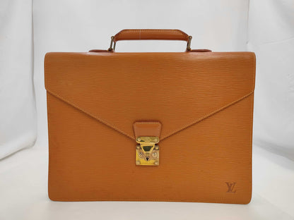 LOUIS VUITTON M54428 EpiServiette Conseiller Zipang Gold Business Bag