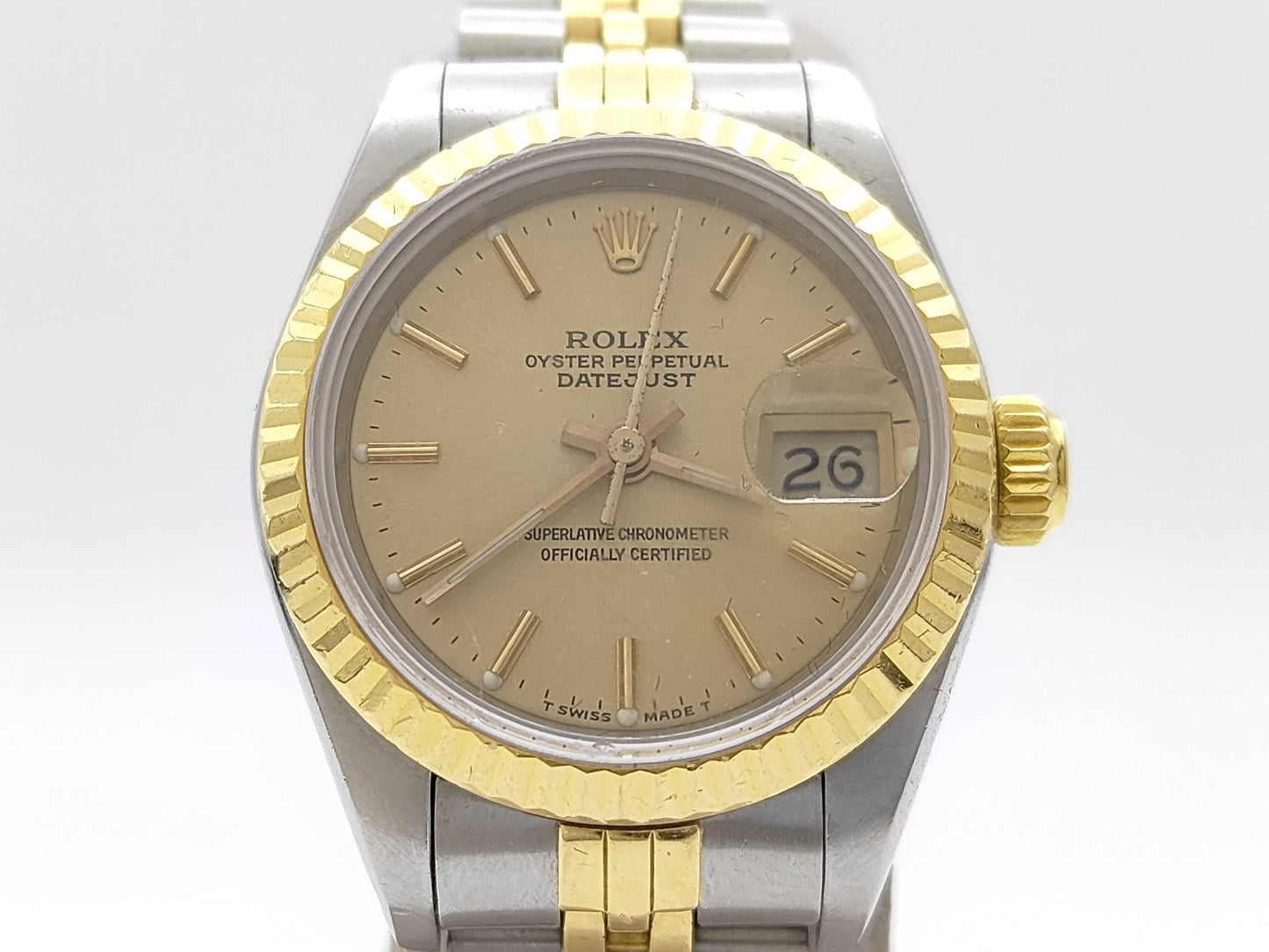 ROLEX 69173 9840280 Champagne Dial Jubilee Women's Watch