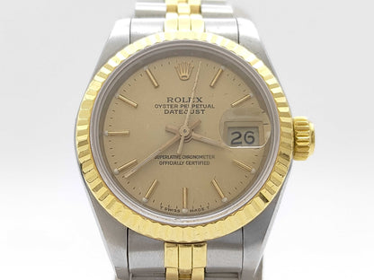 ROLEX 69173 9840280 Champagne Dial Jubilee Women's Watch