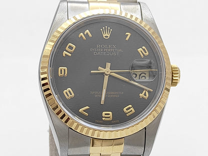 ROLEX 16233 X410281 Black Computer Dial Jubilee Men's Watch