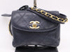 CHANEL Lambskin Matelasse Coco Mark Waist Bag in Black with GD Hardware