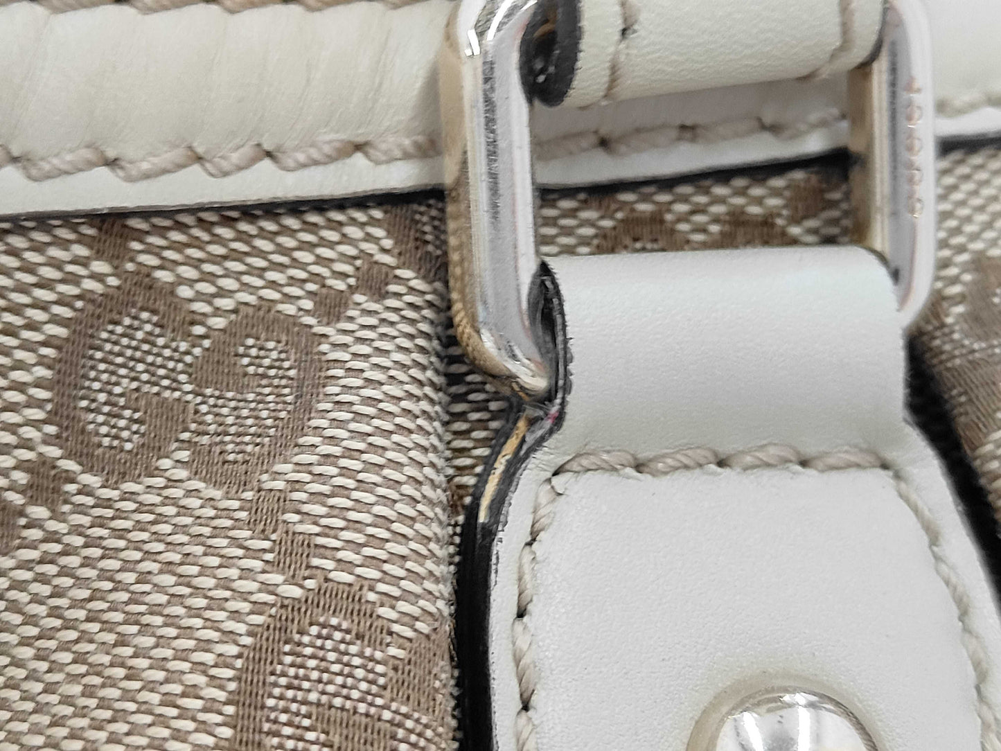 GUCCI 247902 Canvas GG Canvas Sukey 2-Way Bag with Shoulder Strap