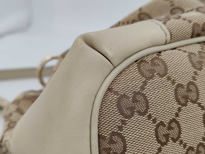 GUCCI 247902 Canvas GG Canvas Sukey 2-Way Bag with Shoulder Strap