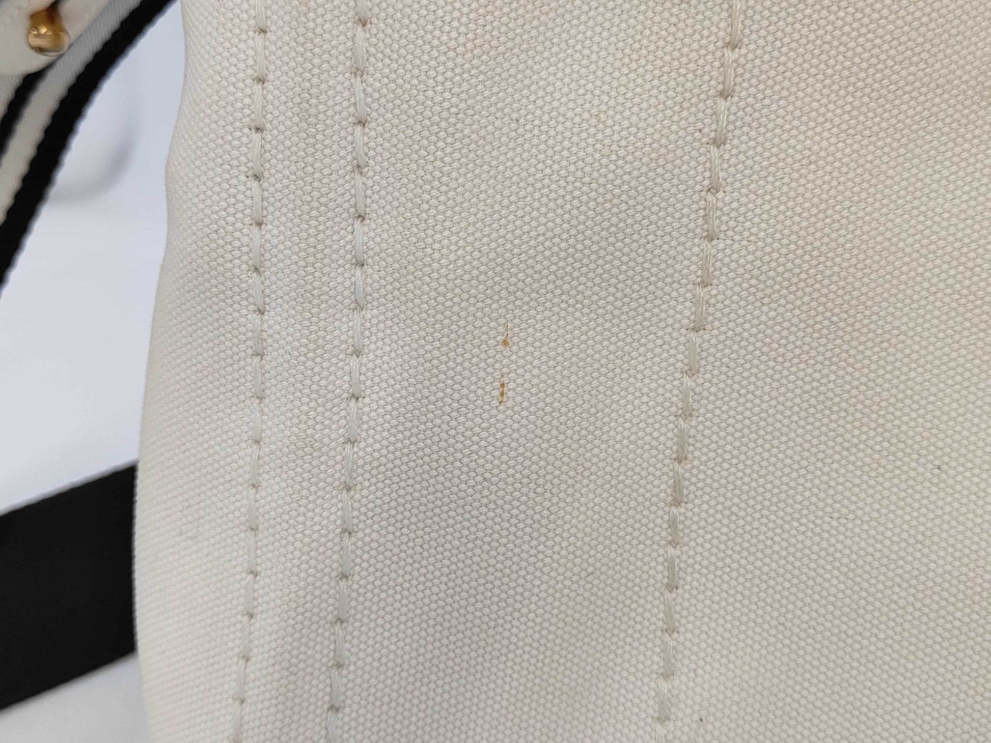 PRADA 1BG439 Canvas Mini Canapa Tote, 2-Way, with Shoulder Strap, Dust Bag x 2, and Guarantee Card