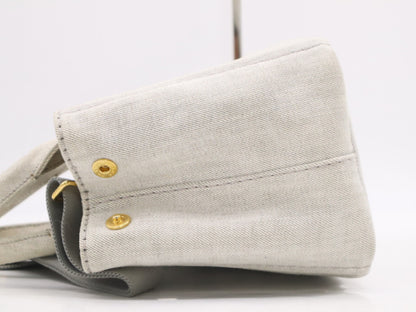 PRADA 1BG439 Denim Canapa 2-way Handbag Shoulder Bag Handbag