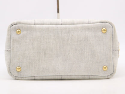 PRADA 1BG439 Denim Canapa 2-way Handbag Shoulder Bag Handbag