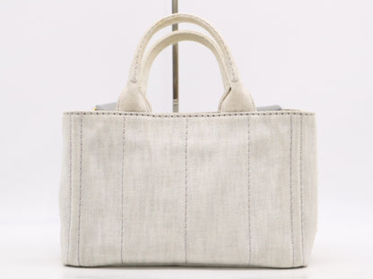 PRADA 1BG439 Denim Canapa 2-way Handbag Shoulder Bag Handbag