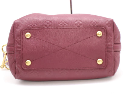 LOUIS VUITTON M40827 Monogram Empreinte Speedy Bandouliere 25 Jaipur Handbag with Shoulder Strap, Padlock, Two Keys, Dust Bag, and Cloche