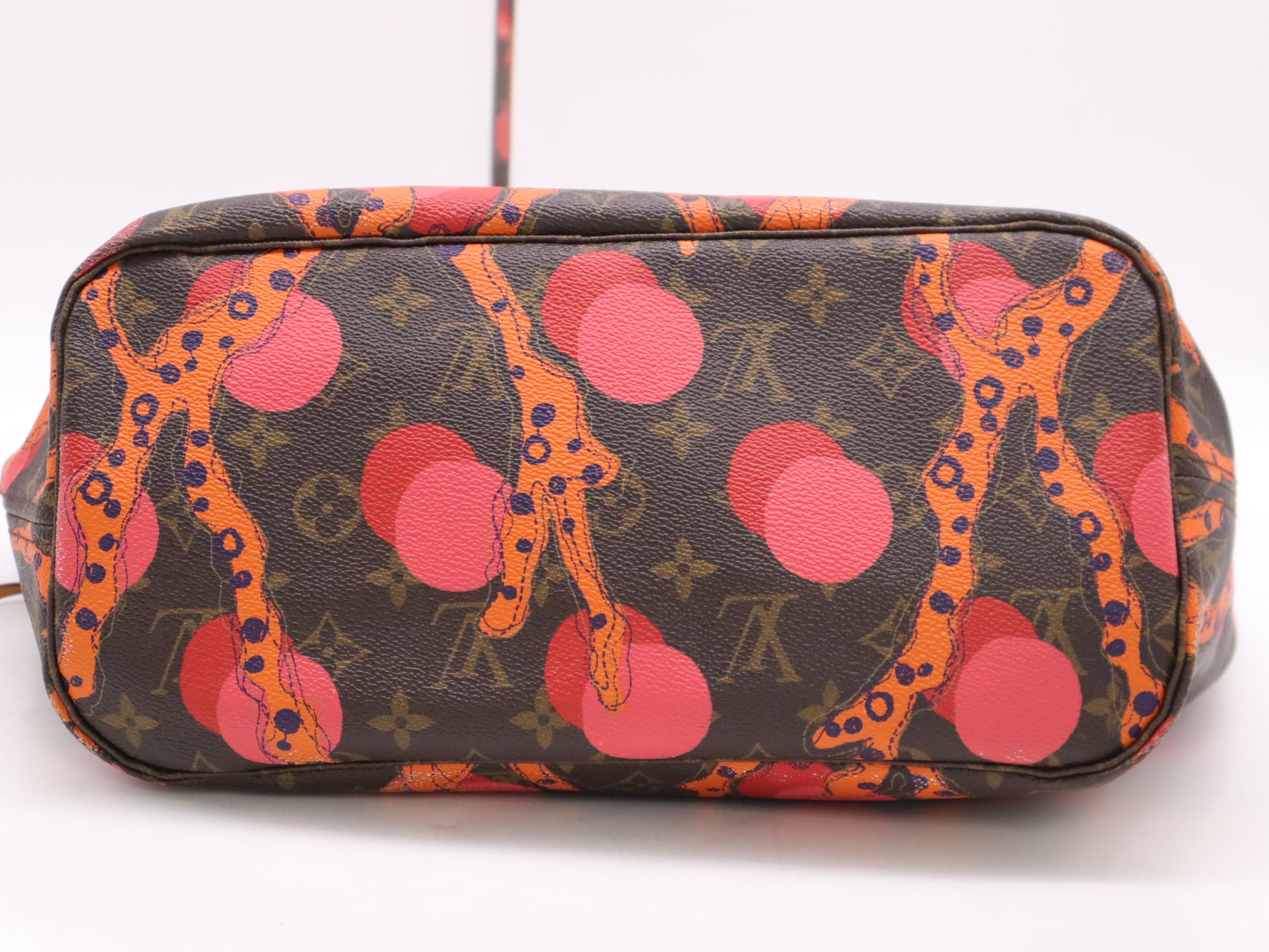 LOUIS VUITTON M41603 Monogram Ramage Neverfull MM Tote Bag with Pouch and Dust Bag