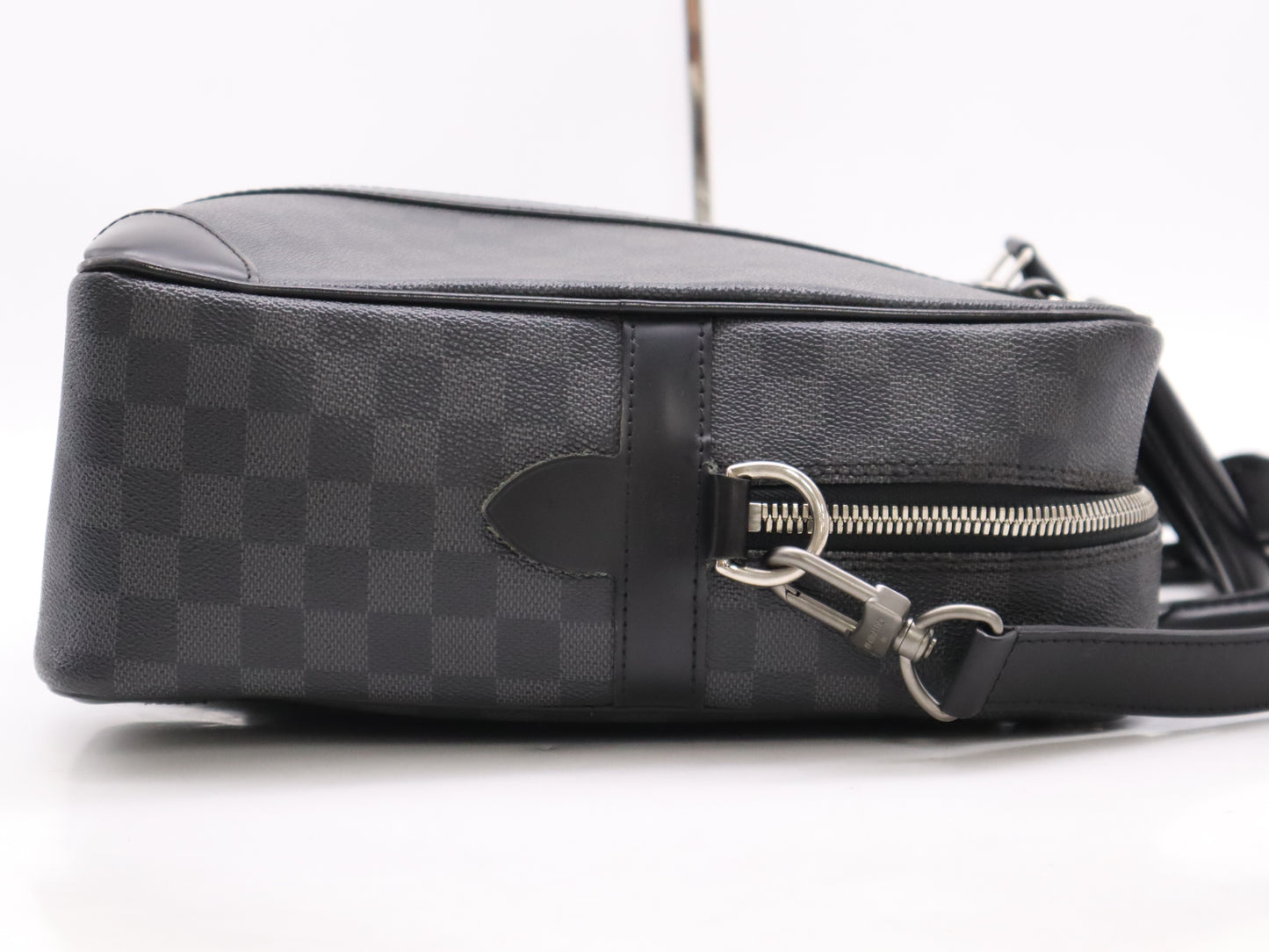 LOUIS VUITTON N41123 Graphite Porte Document Voyage GM Business Bag with Shoulder Strap