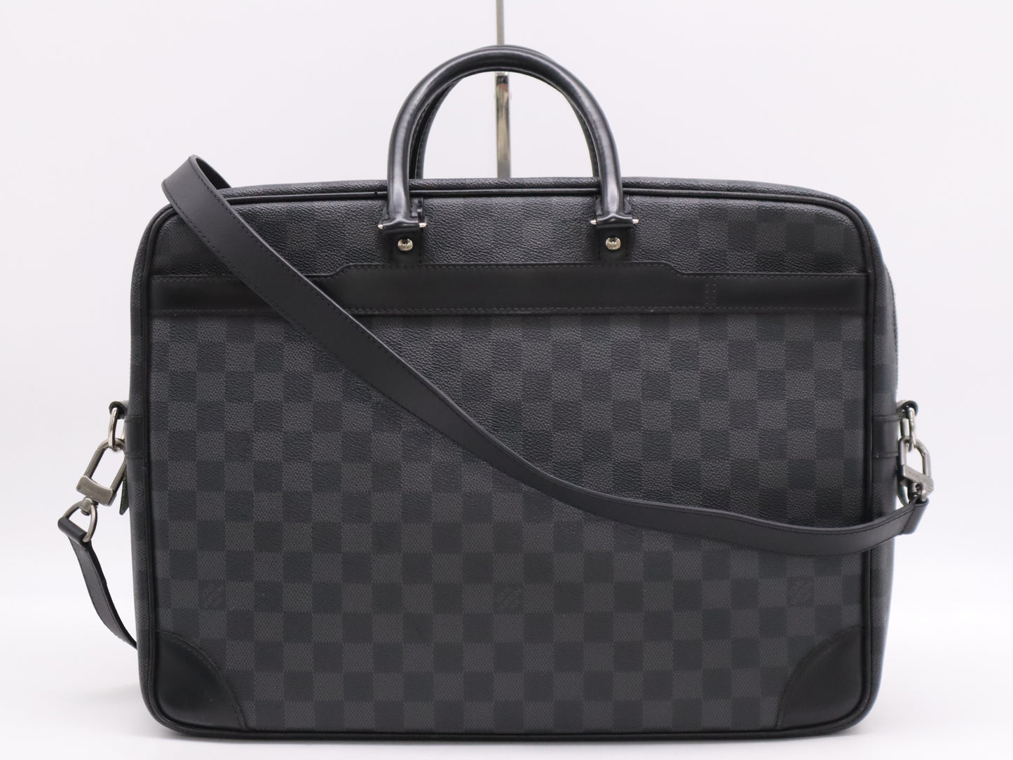 LOUIS VUITTON N41123 Graphite Porte Document Voyage GM Business Bag with Shoulder Strap