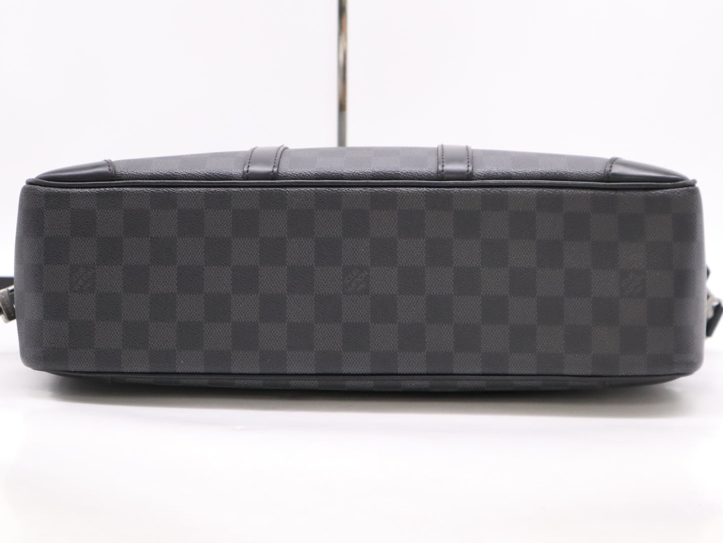 LOUIS VUITTON N41123 Graphite Porte Document Voyage GM Business Bag with Shoulder Strap