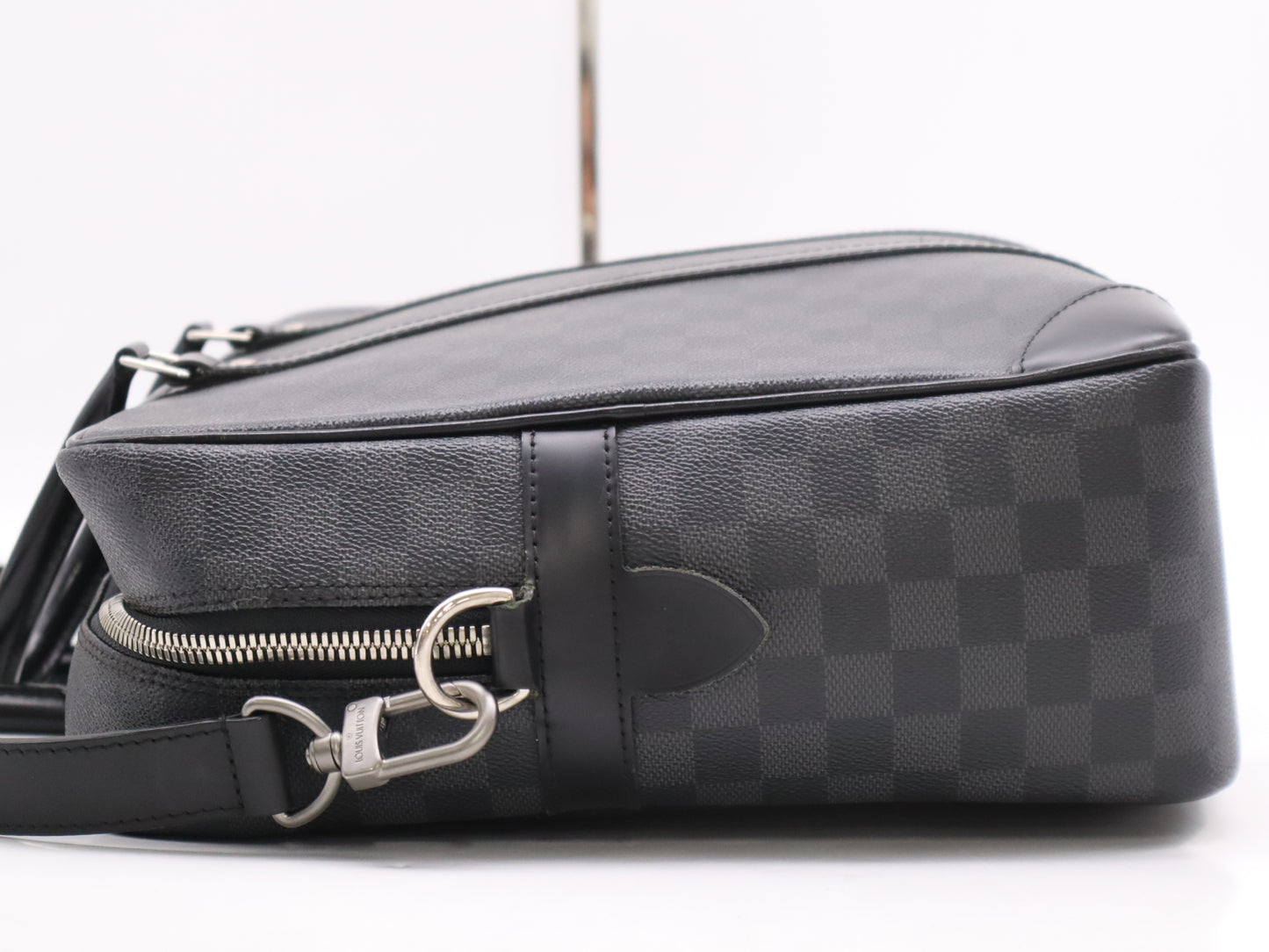 LOUIS VUITTON N41123 Graphite Porte Document Voyage GM Business Bag with Shoulder Strap