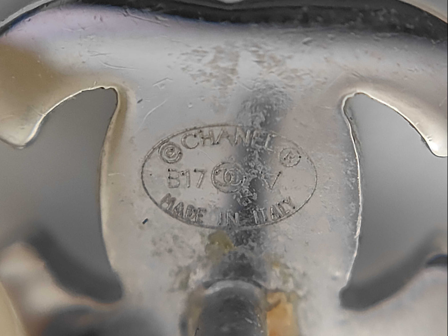 CHANEL Coco Mark Pearl Earrings Pair B17V Earrings