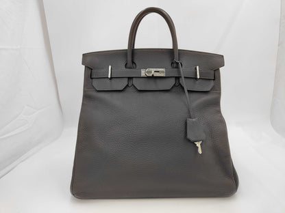 HERMES Haute Couture 40 Togo SV E Brown Handbag